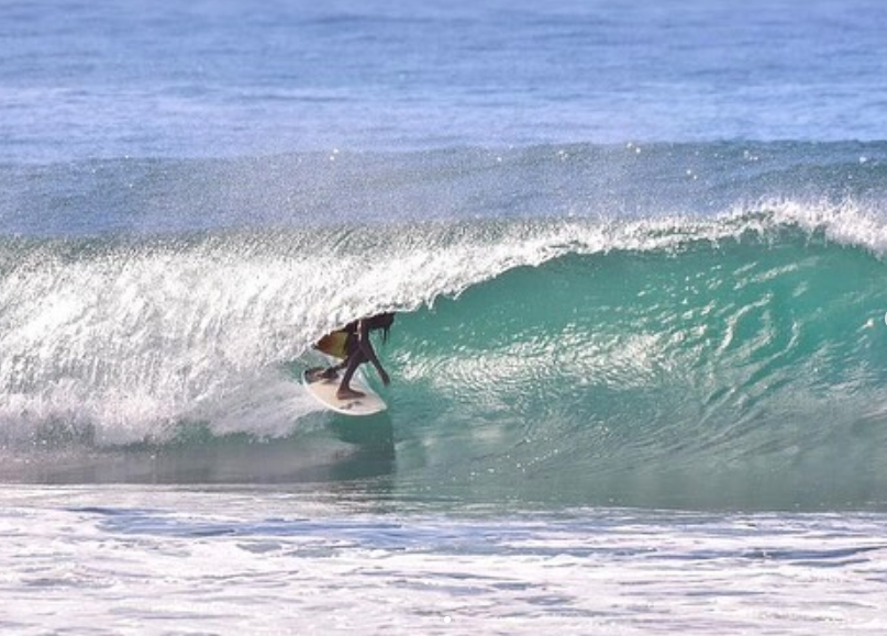 Tropical surf beach